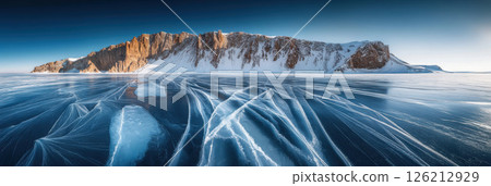 view body water patterns ice sky 126212929