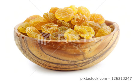 raisins apricot bowl dried wooden general 126213247