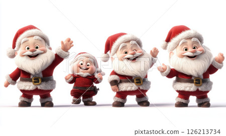3d character santa claus animated general 3d character santa claus animated general 126213734