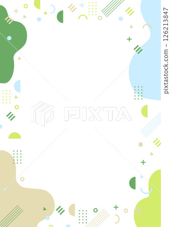 幾何不規則框材質：綠色、淺藍色 126213847