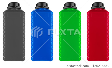Durable plastic container in the shape of a small canister. Ideal for water, oils and chemical solutions 126213849