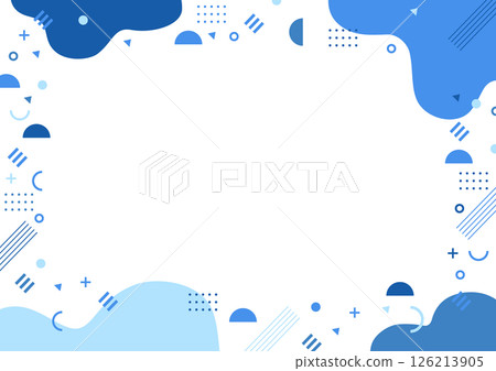 Geometric and irregular background material, blue 126213905