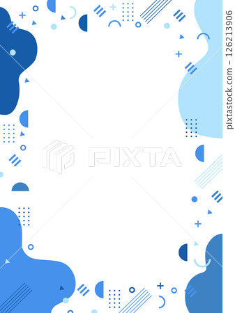 幾何不規則背景材料，藍色 126213906