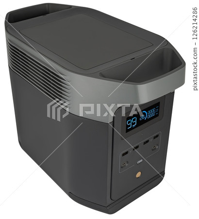 A portable battery operated power station that provides power in any situation. A portable battery operated power station that provides power in any situation. 126214286