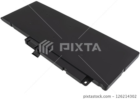 Original laptop battery presented on a white background. Original laptop battery presented on a white background. 126214302