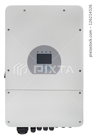 Modern inverter for stand-alone power supply systems at home, and solar panels. Modern inverter for stand-alone power supply systems at home, and solar panels. 126214326