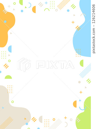幾何不規則背景素材:淺藍色、橘色 幾何不規則背景素材:淺藍色、橘色 126214606