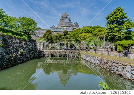 Himeji Castle Reflection in the Moat Himeji Castle Himeji Castle Reflection in the Moat Himeji Castle 126215362