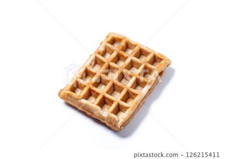 Belgian Waffles isolated on white background 126215411