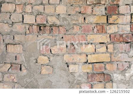 background old brown brick wall 126215502