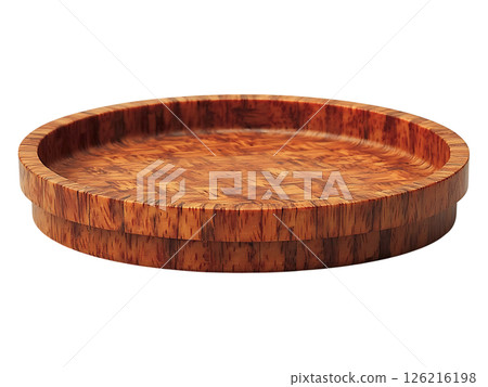 Elegant handcrafted wooden coaster.  Rich, warm tones and unique wood grain create a sophisticated aesthetic. 126216198