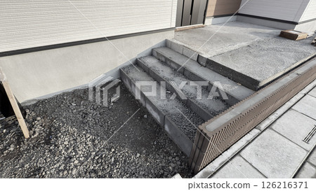 Exterior construction of housing Exterior construction of housing 126216371