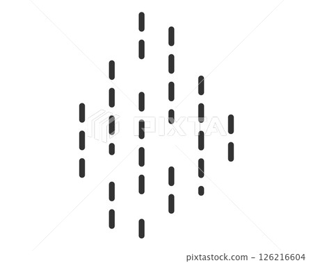 Abstract graphic with vertical dashes. Minimalist design, suitable for background, icon, or creative project. Modern, techy, and versatile. Abstract graphic with vertical dashes. Minimalist design, suitable for background, icon, or creative project. Modern, techy, and versatile. 126216604