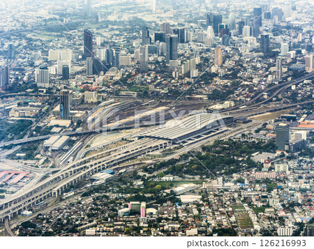 泰國曼谷鳥瞰圖 - Krungthep Apiwat 中央車站週邊 / 泰國曼谷 126216993