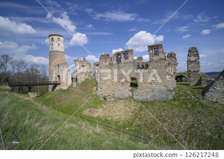 Ruins of Zviretice Castle standing tall in Bakov nad Jizerou, Czechia Ruins of Zviretice Castle standing tall in Bakov nad Jizerou, Czechia 126217248