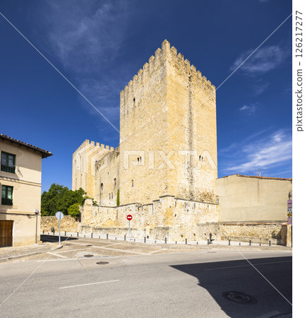 The Velasco Castle rising over Medina de Pomar in Castilla and Leon, Spain The Velasco Castle rising over Medina de Pomar in Castilla and Leon, Spain 126217277