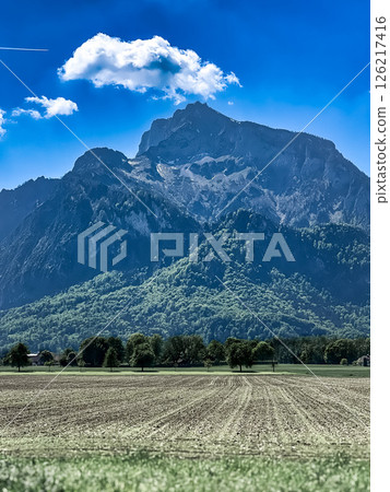Majestic Alps: Tranquility of the Countryside 126217416