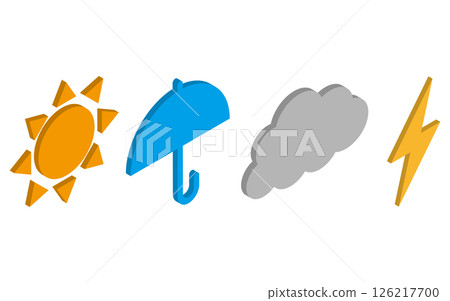 等距天氣符號 等距天氣符號 126217700
