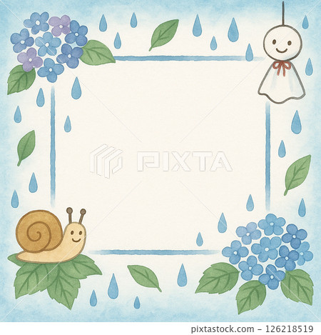 梅雨季節的雨和 Terubozu 框架 126218519