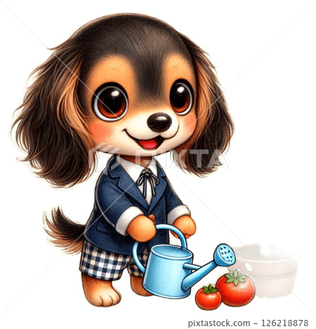 Lovely Dachshund Love-chan Home Garden Lovely Dachshund Love-chan Home Garden 126218878