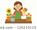 Flower selling 126219119
