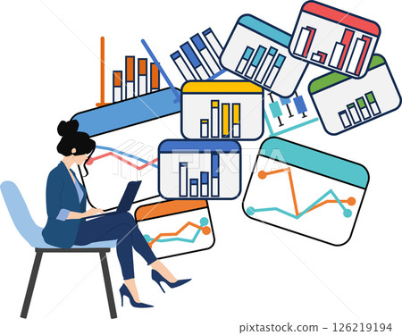 Data analysis illustration Data analysis illustration 126219194