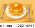 Perfect pancake illustration 126219294