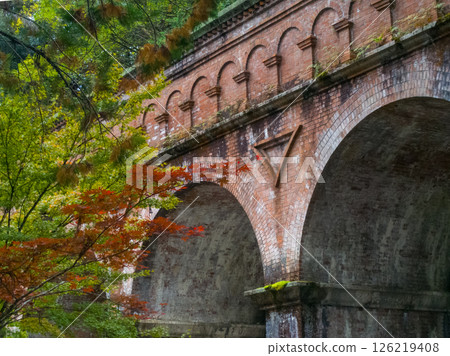 Autumn scenery of Suirokaku and autumn leaves in Kyoto Autumn scenery of Suirokaku and autumn leaves in Kyoto 126219408