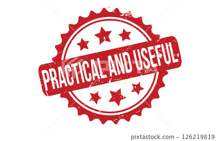 Practical and Useful Rubber Stamp Seal Vector 126219819