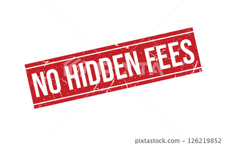 No Hidden Fees Rubber Stamp Seal Vector No Hidden Fees Rubber Stamp Seal Vector 126219852