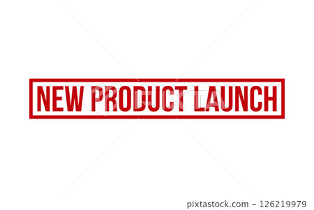 New Product Launch Rubber Stamp Seal Vector 126219979