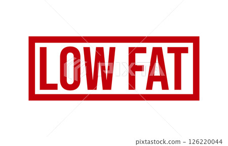 Low Fat Rubber Stamp Seal Vector 126220044
