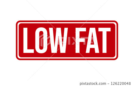 Low Fat Rubber Stamp Seal Vector Low Fat Rubber Stamp Seal Vector 126220048