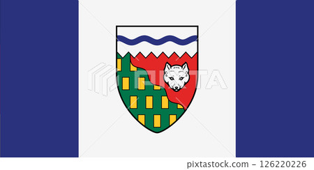 Northwest Territories Canada flag background 126220226