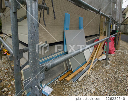 住宅建築工地圖片 住宅建築工地圖片 126220340