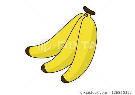 Illustration of a simple banana Illustration of a simple banana 126220383