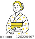 一個穿和服的女人 126220407