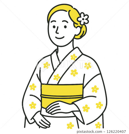 一個穿和服的女人 一個穿和服的女人 126220407