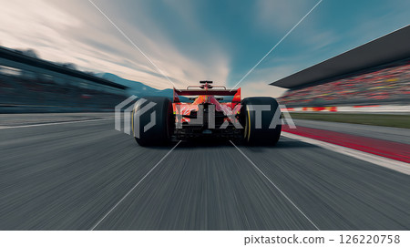High-speed racing car High-speed racing car 126220758