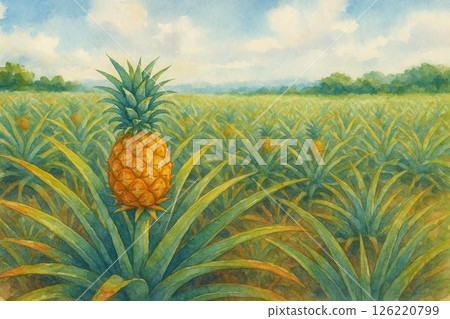 Pineapple field 126220799