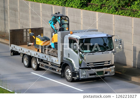 Heavy machinery forwarding vehicle image 126221027