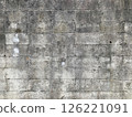 骯髒老化的混凝土塊牆 126221091