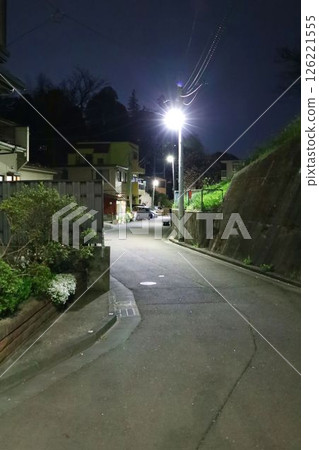 Photographed from Yahata-cho looking towards downtown Sendai at night 126221555