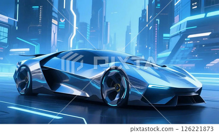 不久的將來的汽車 126221873