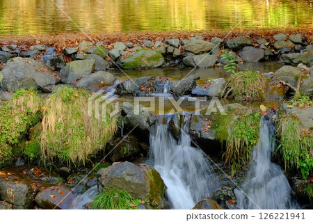Autumn Kibune River and Weir 126221941