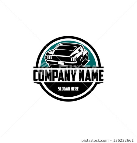Classic Ford Mustang Sportroof Car Logo Vector Design. Ready-to-Use Vintage Car Logo Vector Illustration. Best for Classic Logo Design Classic Ford Mustang Sportroof Car Logo Vector Design. Ready-to-Use Vintage Car Logo Vector Illustration. Best for Classic Logo Design 126222661