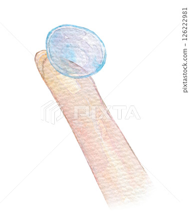 水彩插畫：隱形眼鏡 126222981