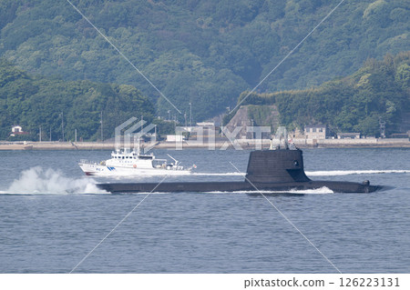 Soryu-class submarine and patrol vessel Shimagiri Soryu-class submarine and patrol vessel Shimagiri 126223131