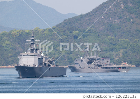 Minesweeper Tender Bungo and Submarine Rescue Ship Chihaya 126223132