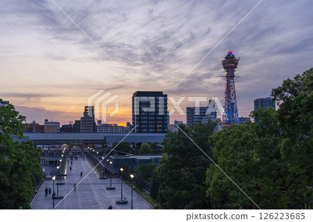 Tennoji Park: Path from the Shinsekai Gate to the Osaka Municipal Museum of Fine Arts 126223685